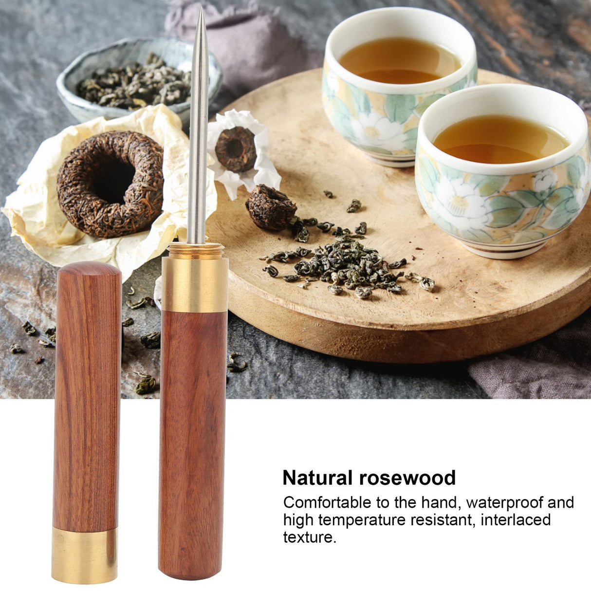 Rosewood Puer Tea Needle Knife Tools Tea Ceremony Accessories for Breaking Cakes