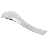 Stainless Steel Spoon Teaspoon Ice Cream Scoop Home Restaurant Polishing Handle Coffee Spoon - Top-Down View