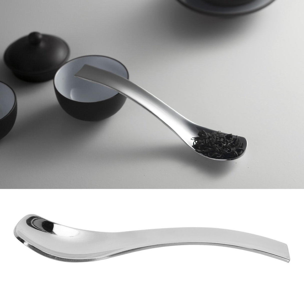 Stainless Steel Spoon Teaspoon Ice Cream Scoop Home Restaurant Polishing Handle Coffee Spoon