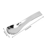 Stainless Steel Spoon Teaspoon Ice Cream Scoop Home Restaurant Polishing Handle Coffee Spoon