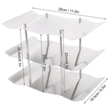 3‑Tier Stainless Steel Wine Rack Freestanding Wavy Wine Holder Display Shelf Kitchen Accessories - Extra Image