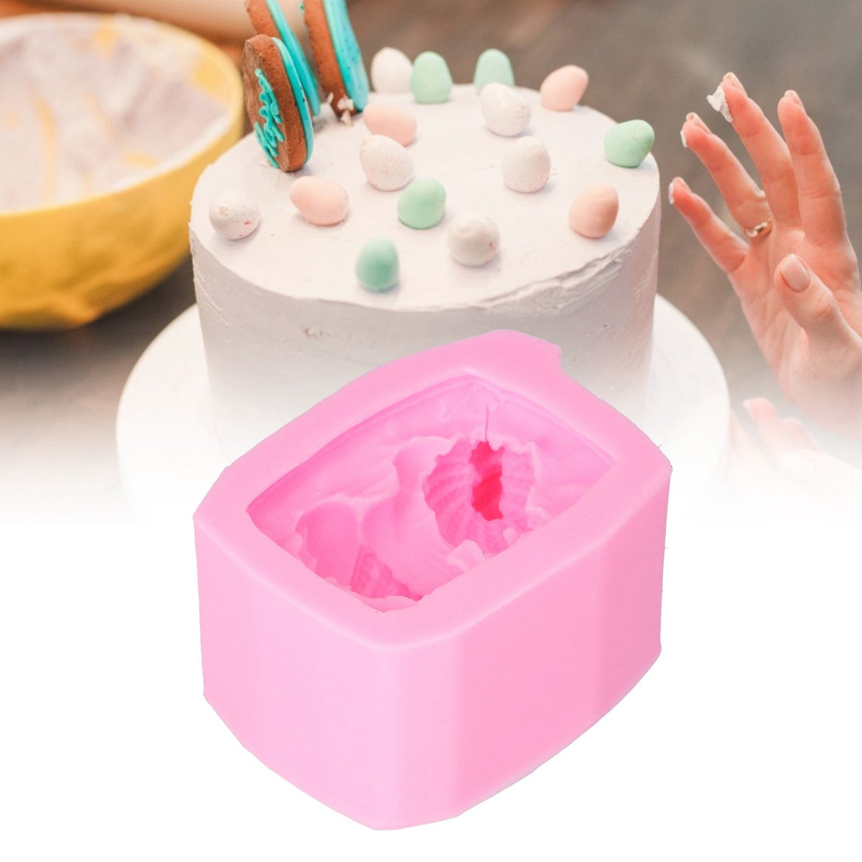 Sleeping Baby Shape Mold Silicone Soap Mold for Fondant Cake Decorating Baking DIY Tool