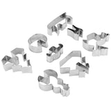 8Pcs Cookies Cutter Set Large Size Christmas Biscuits Mold Cutting Tool Baking Accessories - Rear View