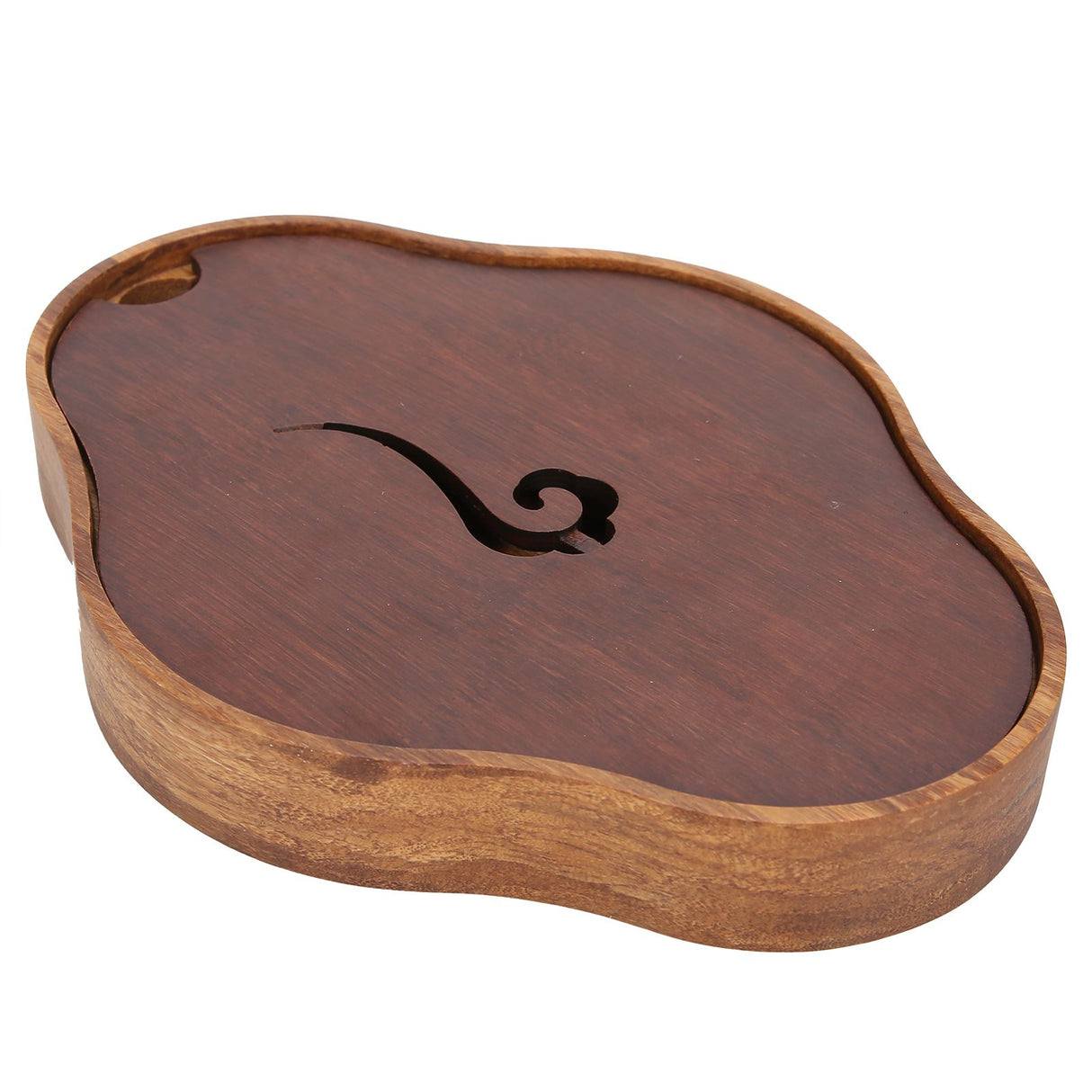 Bamboo Tea Tray Chinese Style Teaboard Serving Tray Box for Kungfu Tea Set Tearoom Supplies