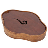 Bamboo Tea Tray Chinese Style Teaboard Serving Tray Box for Kungfu Tea Set Tearoom Supplies - Side View
