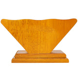 Coffee Filter Paper Holder Countertop Reusable V shaped Wooden Storage Container Dispenser - Front View