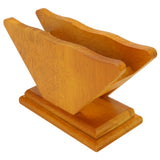 Coffee Filter Paper Holder Countertop Reusable V shaped Wooden Storage Container Dispenser - Side View