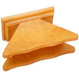 Coffee Filter Paper Holder Countertop Reusable V shaped Wooden Storage Container Dispenser - Close-Up Angle