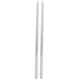 1 Pair Chopsticks 304 Stainless Steel Chopsticks Tableware Cutlery Kitchen Accessory 17.5cm