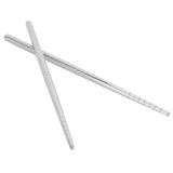1 Pair Chopsticks 304 Stainless Steel Chopsticks Tableware Cutlery Kitchen Accessory 17.5cm - Top-Down View