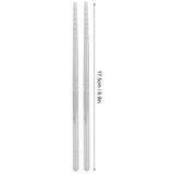 1 Pair Chopsticks 304 Stainless Steel Chopsticks Tableware Cutlery Kitchen Accessory 17.5cm - Extra Image