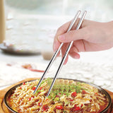 1 Pair Chopsticks 304 Stainless Steel Chopsticks Tableware Cutlery Kitchen Accessory 17.5cm - Extra Image