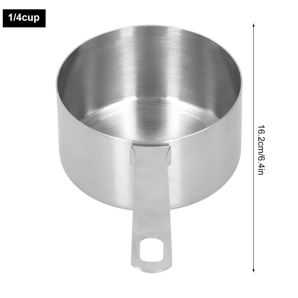 304 Stainless Steel Measuring Cup Kitchen Baking Measuring Spoon with Scale Cooking Accessories1/4cup