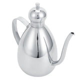 1L Oil Dispenser 304 Stainless Steel Oil Bottle Vinegar Pot Home Kitchen Storage Container - Side View
