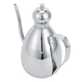 1L Oil Dispenser 304 Stainless Steel Oil Bottle Vinegar Pot Home Kitchen Storage Container - 45-Degree Angle