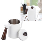 700ml Hand Drip Coffee Pot 304 Stainless Steel Long Spout Coffee Making Kettle with Wooden Handle