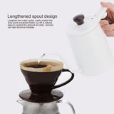 700ml Hand Drip Coffee Pot 304 Stainless Steel Long Spout Coffee Making Kettle with Wooden Handle