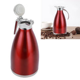 2L Vacuum Jug Bottle Stainless Steel Thermal Kettle Tea Pot Household Double Wall Insulated JugFlat Stopper 2L