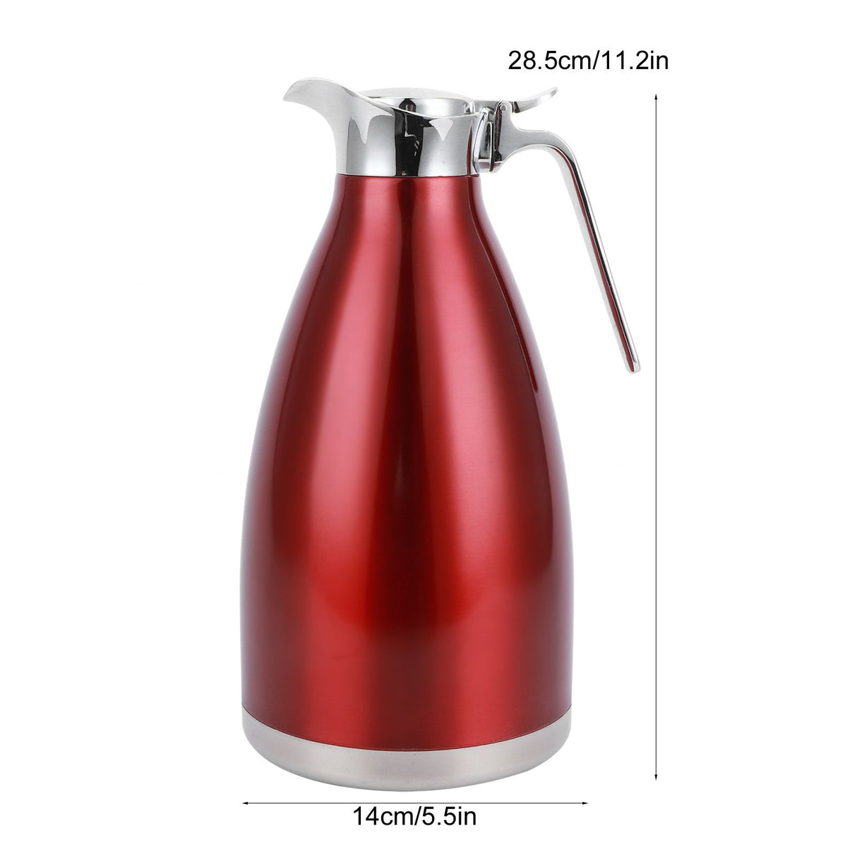 2L Vacuum Jug Bottle Stainless Steel Thermal Kettle Tea Pot Household Double Wall Insulated JugFlat Stopper 2L