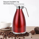 2L Vacuum Jug Bottle Stainless Steel Thermal Kettle Tea Pot Household Double Wall Insulated JugFlat Stopper 2L