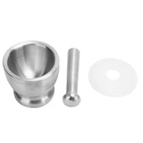 Garlic Press Chopper 304 Stainless Steel Manual Spice Herb Grinder Kitchen Accessory - Side View