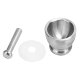 Garlic Press Chopper 304 Stainless Steel Manual Spice Herb Grinder Kitchen Accessory - Close-Up Angle