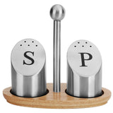 Stainless Steel Condiment Container Pot Seasoning Box Set Spice Pepper Jar Kitchen Cooking Tool