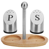Stainless Steel Condiment Container Pot Seasoning Box Set Spice Pepper Jar Kitchen Cooking Tool