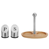 Stainless Steel Condiment Container Pot Seasoning Box Set Spice Pepper Jar Kitchen Cooking Tool