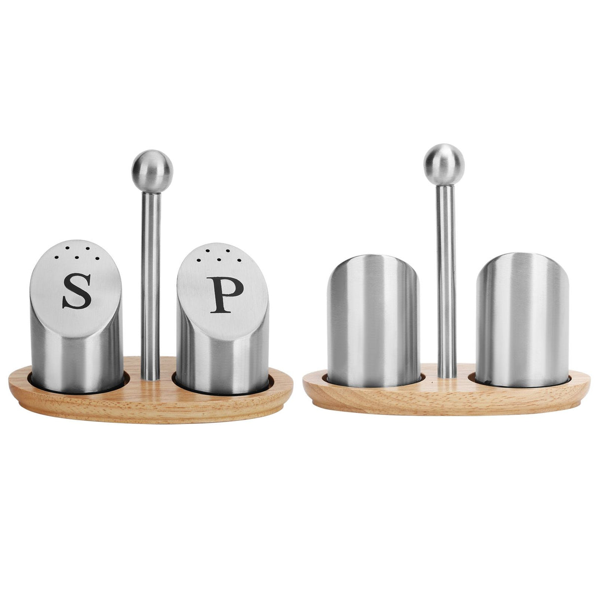 Stainless Steel Condiment Container Pot Seasoning Box Set Spice Pepper Jar Kitchen Cooking Tool