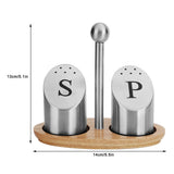 Stainless Steel Condiment Container Pot Seasoning Box Set Spice Pepper Jar Kitchen Cooking Tool - Extra Image