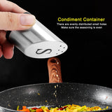 Stainless Steel Condiment Container Pot Seasoning Box Set Spice Pepper Jar Kitchen Cooking Tool - Extra Image