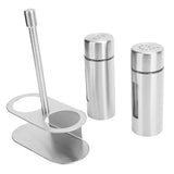 Stainless Steel Condiment Seasoning Container Pots Set with Spice Rack for Dining Room Supplies