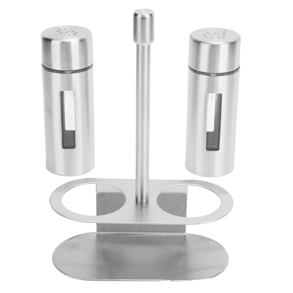 Stainless Steel Condiment Seasoning Container Pots Set with Spice Rack for Dining Room Supplies
