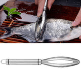 Fish Scaler Stainless Steel Fish Scraper Fish Scale Remover Scraping Removing Tool Kitchen Tool