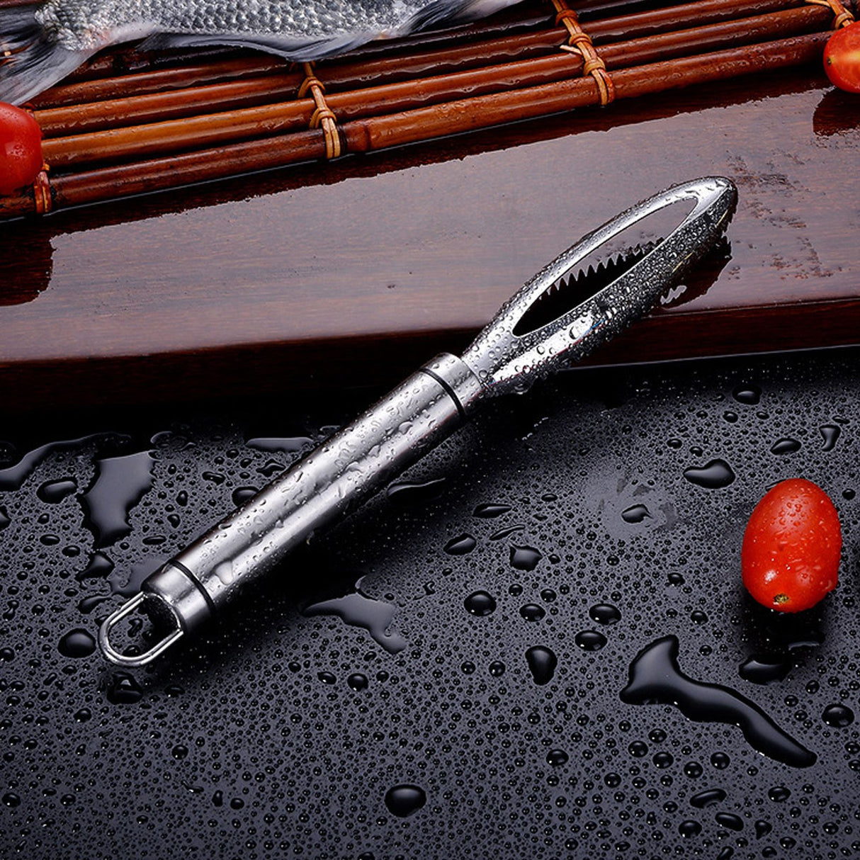 Fish Scaler Stainless Steel Fish Scraper Fish Scale Remover Scraping Removing Tool Kitchen Tool