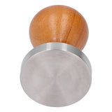 58mm Stainless Steel Coffee Powder Hammer Tamper with Wood Handle Coffee Accessories