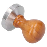 58mm Stainless Steel Coffee Powder Hammer Tamper with Wood Handle Coffee Accessories