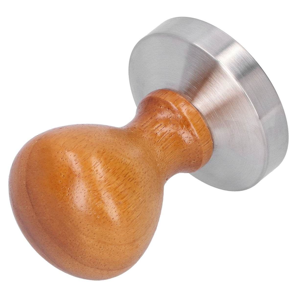 58mm Stainless Steel Coffee Powder Hammer Tamper with Wood Handle Coffee Accessories
