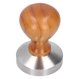 58mm Stainless Steel Coffee Powder Hammer Tamper with Wood Handle Coffee Accessories