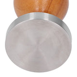 58mm Stainless Steel Coffee Powder Hammer Tamper with Wood Handle Coffee Accessories