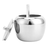 Stainless Steel Sugar Jar Seasoning Jar Spice Container with Lid and Spoon Home Kitchen Tool