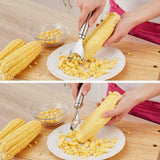 Corn Stripper Peeler Thresher Tool Stainless Steel Kernel Cutter Kitchen Utensils Gadgets - Extra Image