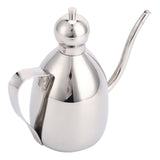 Oil Dispenser Stainless Steel Oil Bottle Leakproof Vinegar Pot Kitchen Storage Container0.25L - Top-Down View