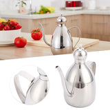 Oil Dispenser Stainless Steel Oil Bottle Leakproof Vinegar Pot Kitchen Storage Container0.25L