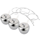 Stainless Steel Condiment Seasoning Containers Pots Set Salt Pepper Sugar Storage Organizers - Side View
