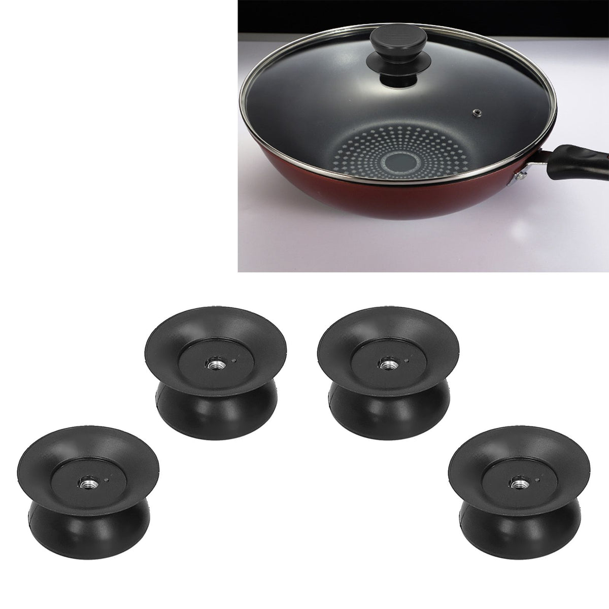 4Pcs Pot Lid Knob Universal Lid Replacement Knob Pan Cover Handle Cookware Accessories
