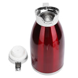 2L Thermal Jug DoubleWall Stainless Steel Vacuum Insulation Kettle for Coffee Tea(Red )