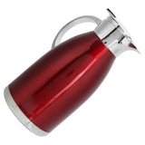 2L Thermal Jug DoubleWall Stainless Steel Vacuum Insulation Kettle for Coffee Tea(Red )