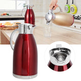 2L Thermal Jug DoubleWall Stainless Steel Vacuum Insulation Kettle for Coffee Tea(Red ) - Extra Image